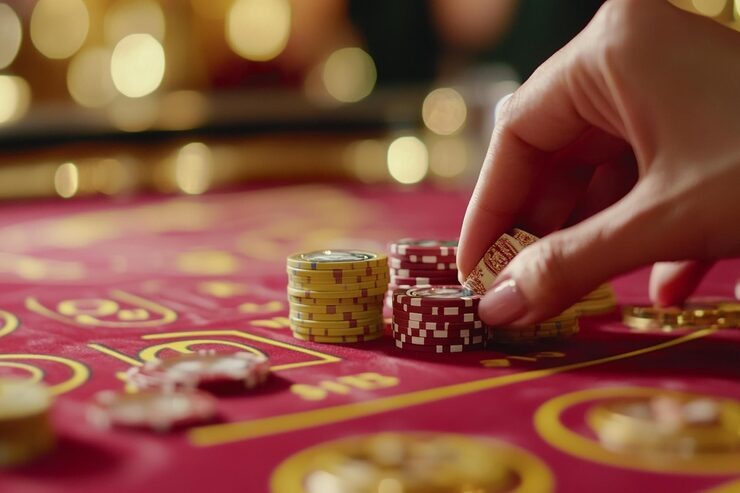 Live baccarat table displayed on cihuy88 mobile app interface